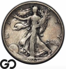 1933-S Walking Liberty Half Dollar, Better San Francisco Issue