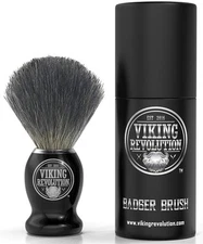 Viking Revolution Badger Hair Shaving Brush- Shave Brush for Wet Using... 