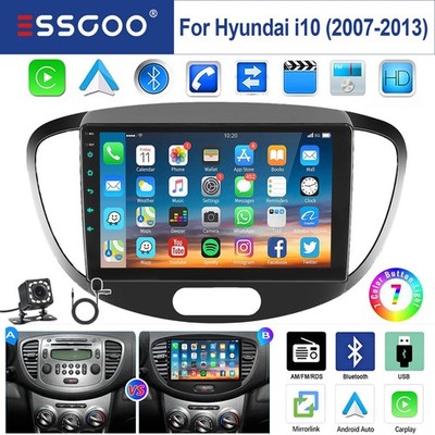 Für Hyundai i10 PA 2007-2013 Autoradio Apple Carplay Bluetooth RDS AM Kamera MIC