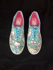 Vans Hello Kitty Womens Low Top Sneakers Turq...