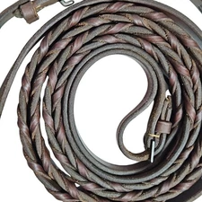 English Laced Reins 52" x 5/8" Havanna