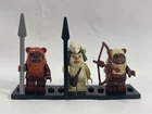 Lego Star Wars Ewok Minifigure LOT 3 Wicket Logray Paploo BOE ROTJ Authentic