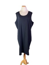 Ming Wang Plus Size 3X Dark Blue Sleeveless K...