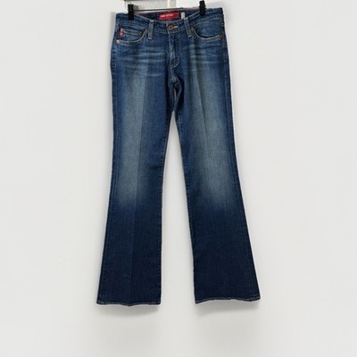 Big Star Flary Jeans Women 26R Blue Low Rise Straight Bootcut Leg USA