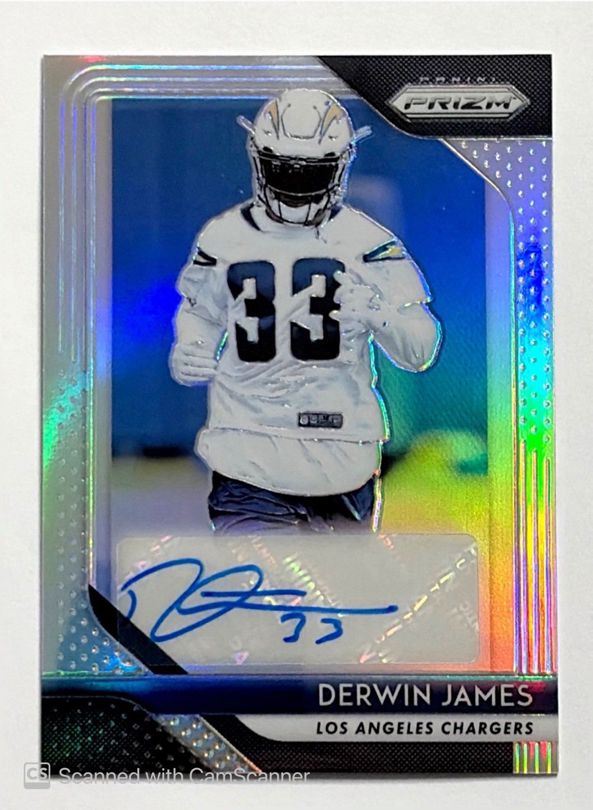 Derwin James Panini Prizm Rookie Autographs #DJ Silver