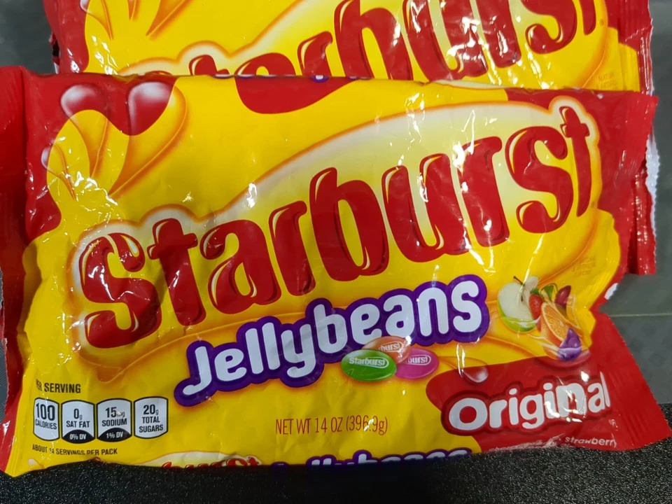 5 Pk STARBURST Original Easter Jelly Beans Chewy Candy 14 oz Best Before 11/2025 - Image 2 of 3