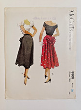 McCalls 8808 Skirt Ruffle Bustle Sewing Patte...