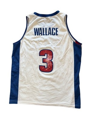 Nike Team NBA Detroit Pistons #3 Ben Wallace Jersey Mens XL +2