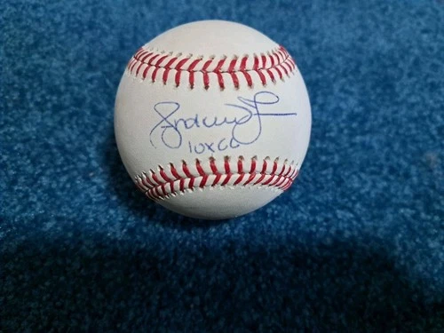 Andruw Jones signed baseball JSA COA INSCRIBED 10 X GG