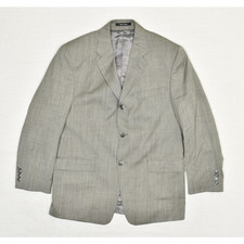 Calvin Klein Men's Three Button Blazer Jacket Suit Wool Multicolor Size 38S
