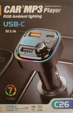 Bluetooth Wireless FM Transmitter Car MP3 Player Radio Adapter with USB