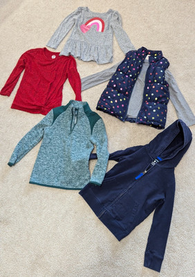 Girls Size 4/5 Clothing Lot Cat & Jack, All in Motion, Primary, etc.