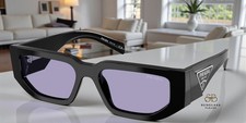 PRADA PR 09ZS 16K01O Black Violet 54 mm Men's Sunglasses