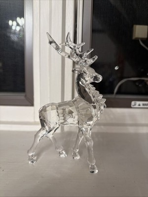 Acrylic Decorative Elk Figurine