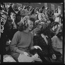 Photo:Washington D.C. Woodrow Wilson High School Football Fans 1950s