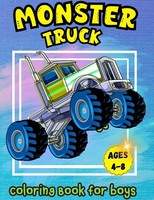 Monster Truck Coloring Book For Boys Ages 4-8 Tobba Taschenbuch Englisch 2024