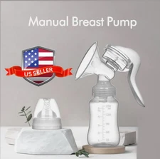 Manual Breast Pump - High Suction Portable Hand Pump for Nursing Mothers