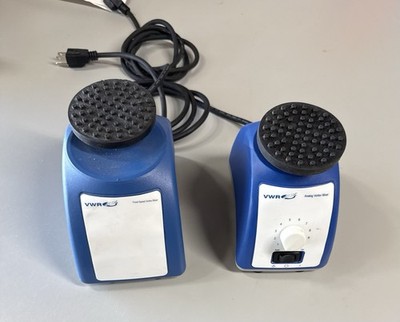 Lot of 2 VWR Analog Vortex Mixer 10153-838 & Fixed Speed 10153-834