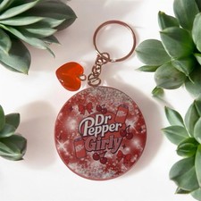 Dr Pepper Handmade Keychain
