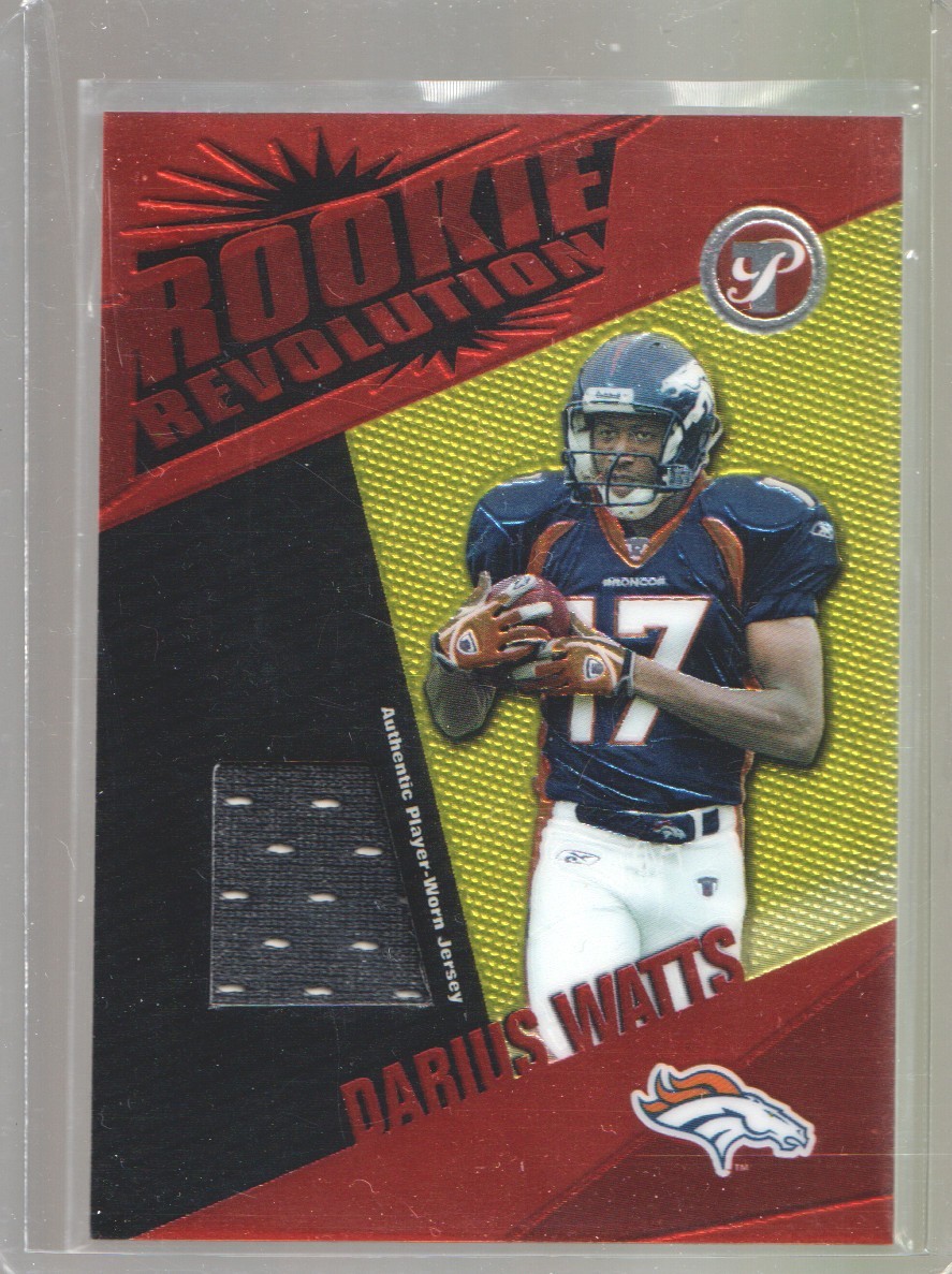 Darius Watts Topps Pristine Rookie Revolution Jersey #RRDW Base