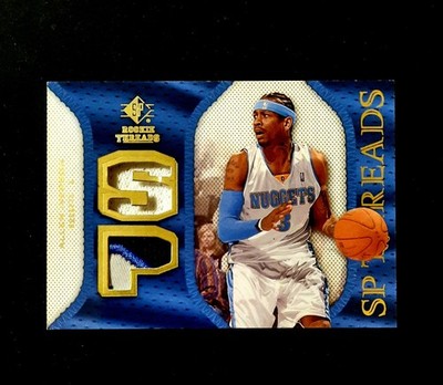 Allen Iverson Upper Deck SP Threads 3 color Dual Patch #SP-IV HOF