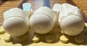 3 Lego Minifigure White Headgear Helmet Star Wars - Snow trooper