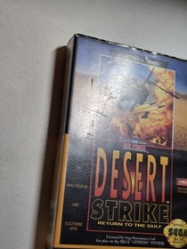 Sega Genesis - Desert Strike: Return to the Gulf CIB Complete. Case Corner Chip