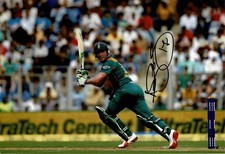 AB de Villiers Signed 12x8 Photo – South African Cricket Legend AFTAL COA (2601)