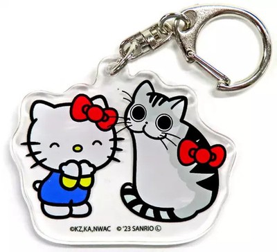 Hello Kitty x Qulga Schlüsselanhänger Acryl Keyring 70 mm