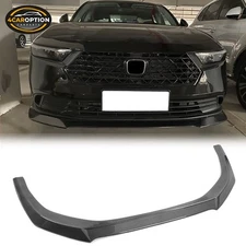 Fits 23-25 Accord 4DR V3 Style Front Bumper Lip Spoiler Carbon Fiber Print ABS