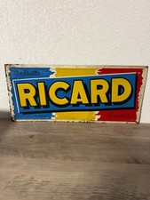 RARE ANCIENNE PLAQUE TOLE RICARD DE ANDREIS MARSEILLE 49x22cm