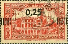 Algeria #YT148 Used 1938 Admiralty Building Algiers Surcharge [122]