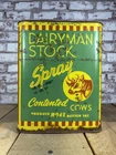 Vintage Dairyman Cow Cattle Stock Spray 2 Gallons Empty Can Minneapolis USA