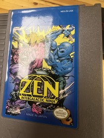 Konami Zen: Intergalactic Ninja Nintendo NES Cart And Dust Jacket