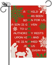 Merry Christmas Garden Flag - Christian Christmas Decorations Nvtivity Religious