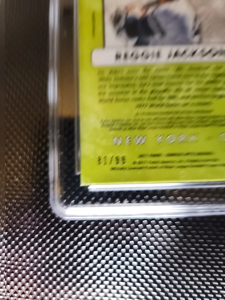 2017 Panini Donruss Optic - Masters of the Game Reggie Jackson MG9 Red Prizm /99 - Image 3 of 4