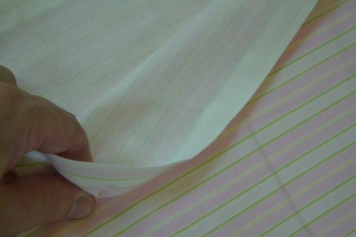 By 1/2 Yd, Pink & Green Striped Quality Flannel, Fabric Traditions, M5311 - Picture 4 of 7