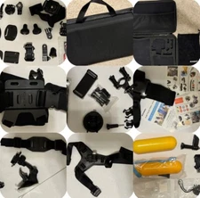 ✅ Lots Of Zookki Accessories Kit For Action Cameras & Hard Shell Carrying Bag ✅
