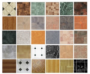 4 x Vinyl Floor Tiles - Self Adhesive - Bathroom / Kitchen ...