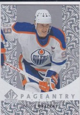 WAYNE GRETZKY Oilers Hockey SP AUTHENTIC Upper Deck PAGEANTRY INSERT CARD