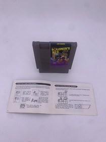 Solomon's Key (Nintendo Entertainment System, NES, 1987) With Manual