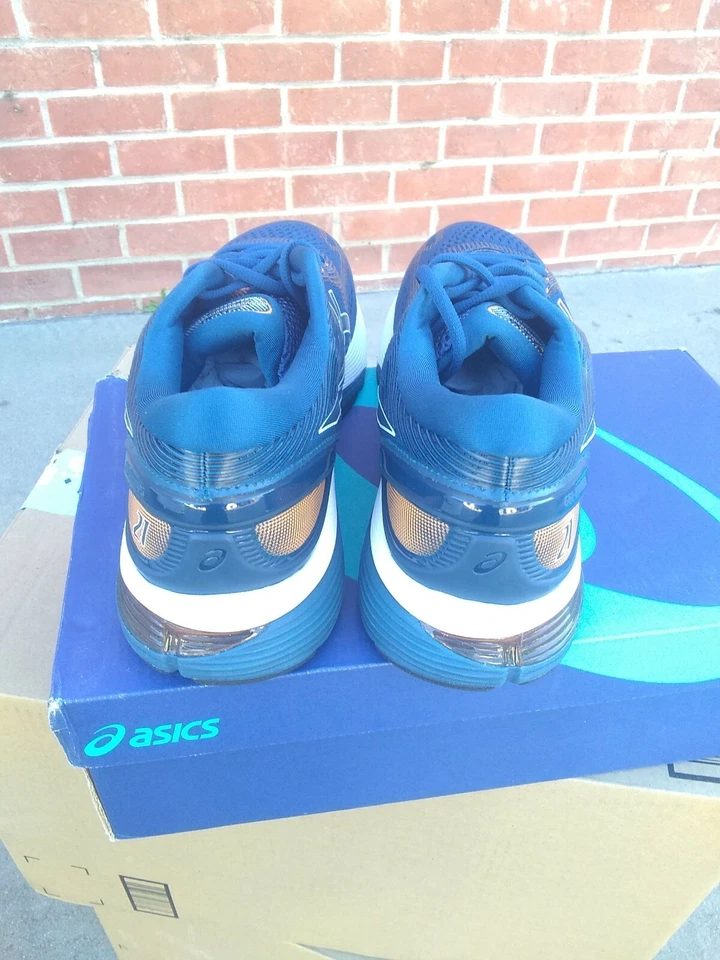 Asics Gel Nimbus 21 Moko Blu Nero Taglia 14 US Uomo - Immagine 4 di 4