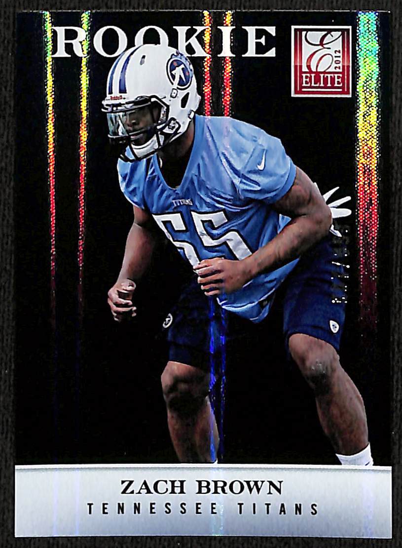 2012 Panini Elite Zach Brown #129 887/999 Rookie Tennessee Titans
