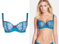 Freya Starlet Blue Plunge Balconnette Bra L33603 Size 30E