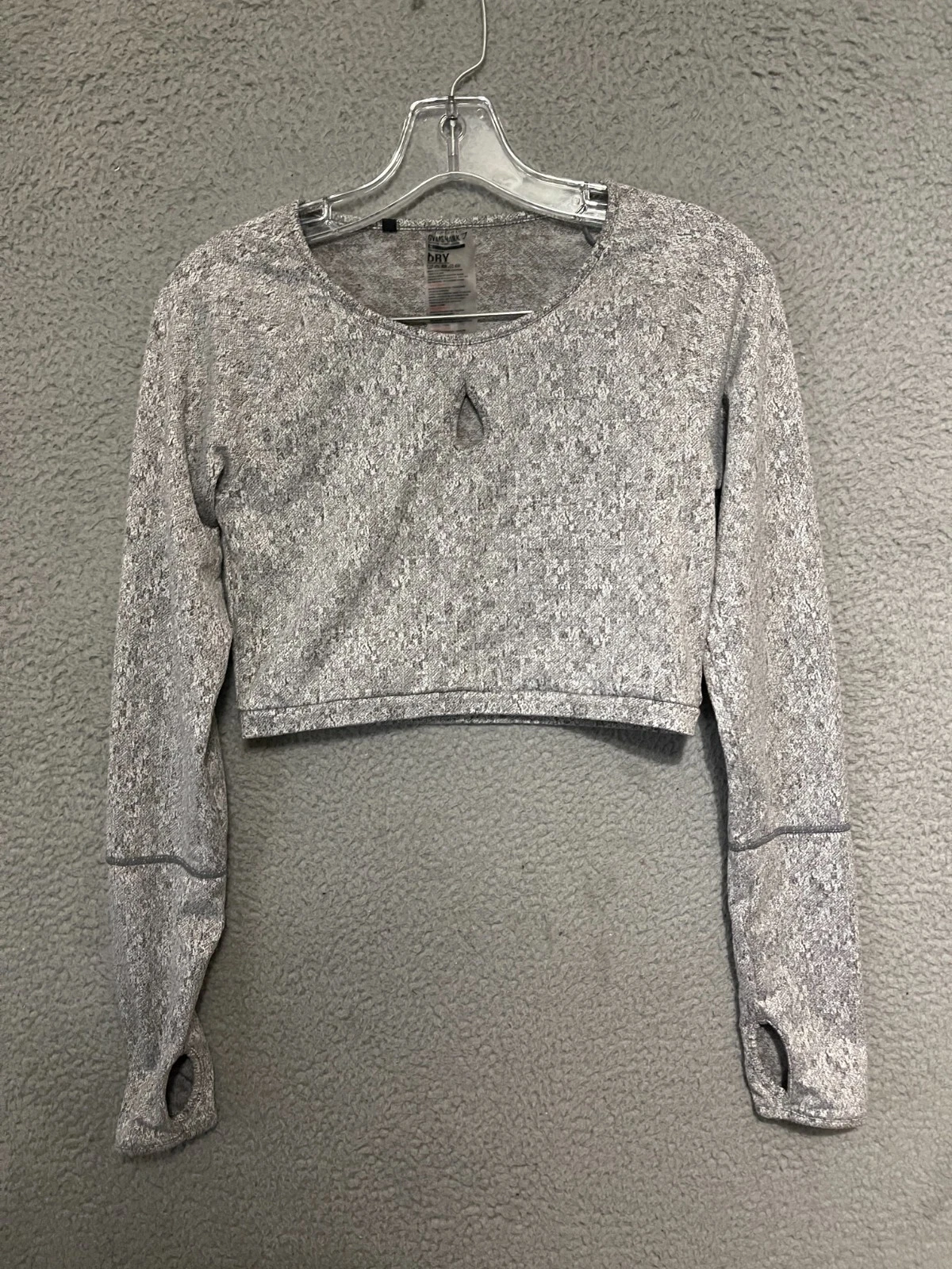 gymshark dry long sleeve crop shirt