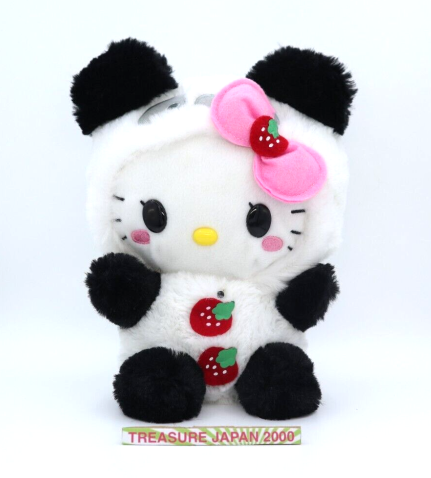 Sanrio Hello Kitty Laughing Panda Plush Rare Japan Adorable