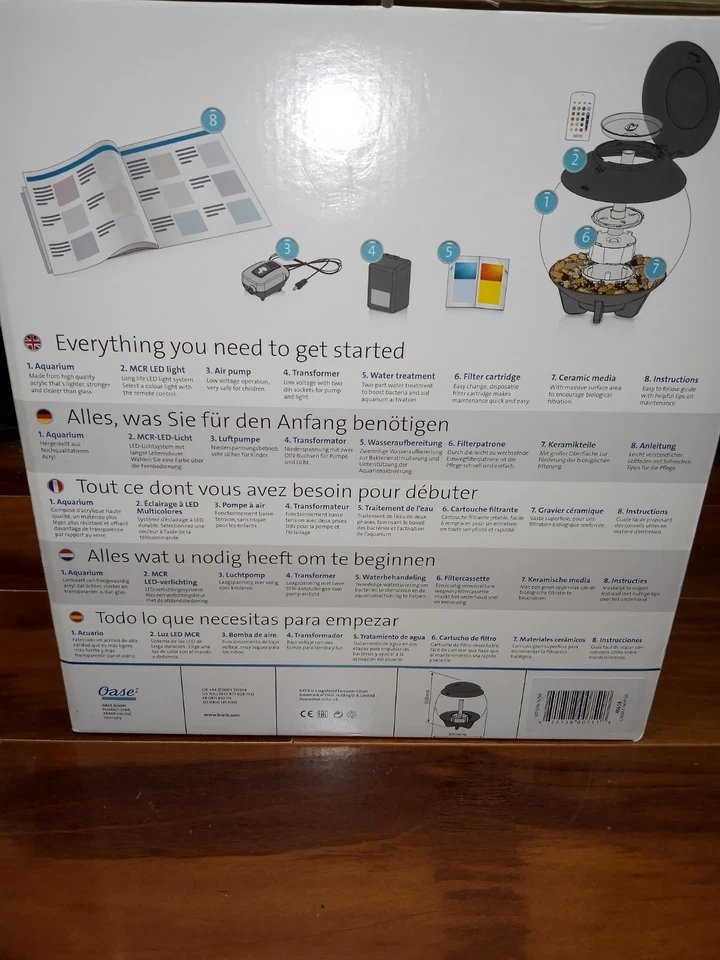 NEW Sphere Fish tank BiOrb Atlantic® Oase HALO 15 MCR Aquarium Remote White - Image 4 of 4