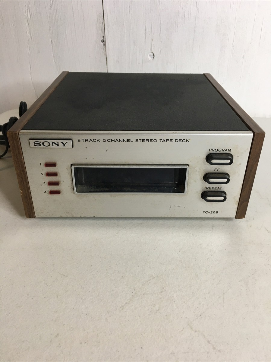 Vintage SONY 8 Track 2 Channel Tape Deck Player model TC-208