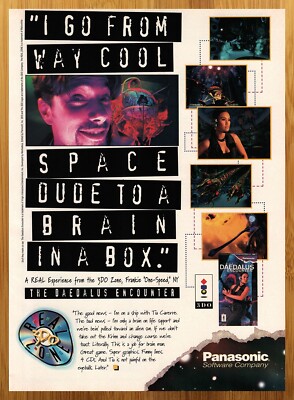 1995 The Daedalus Encounter 3DO Vintage Print Ad/Poster Video Game Promo Art 90s