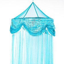OctoRose aro con lentejuelas cama dosel mosquitera se adapta a todos los tamaños cama muchos colores